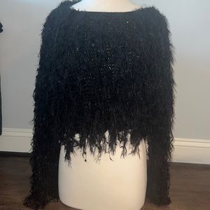 Black Fuzzy Sweater